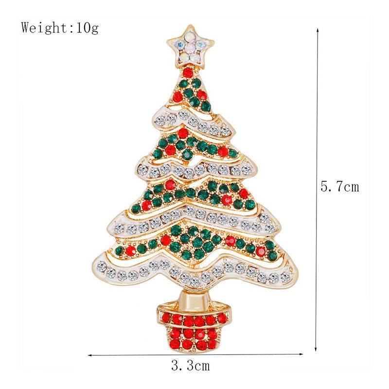 Neue kreative süße Anstecknadel Blume Emaille Öltropfen Weihnachtsbrosche_voghion.com