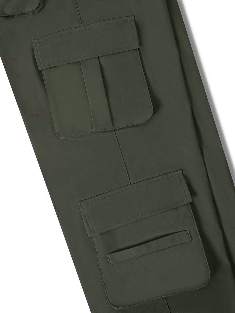 Ropa de mujer, monos casuales, pantalones tácticos retro con múltiples bolsillos_voghion.com