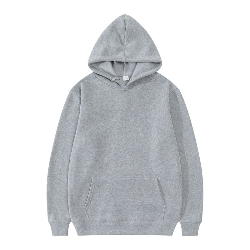 Maglione per uomo donna in autunno inverno, giacca con cappuccio in peluche e spesso, tinta unita, pannello liscio, felpa con cappuccio vuota, stampa_voghion.com