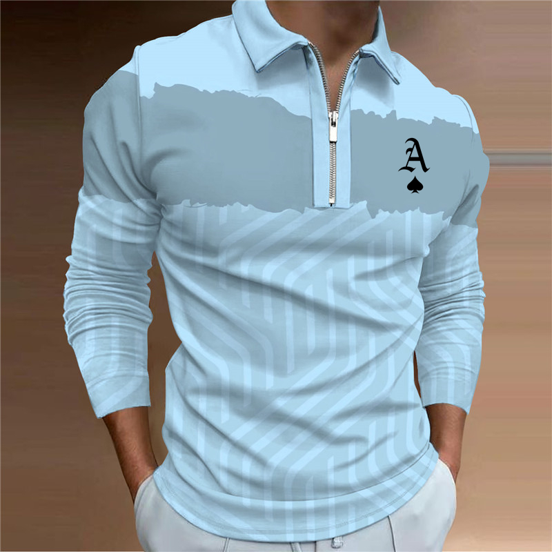 Cool Guy T-shirt T-shirt a maniche lunghe stampata in 3D Fashion Alphabet Hip Hop Street Polo da uomo_voghion.com