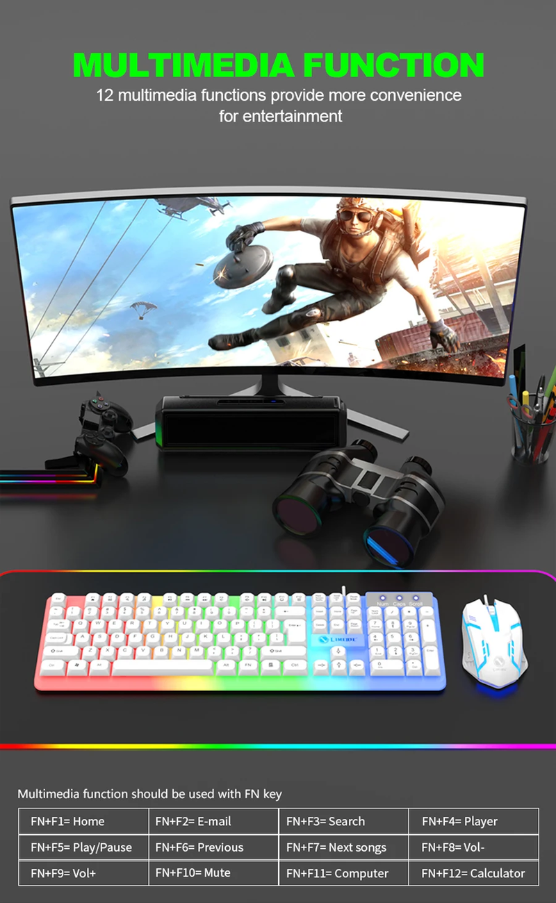 NG Gaming-Maus-Kombinationen, Computer-Laptop-Hintergrundbeleuchtung, Gamer-Kit, LED-kabelgebundene USB-Tastatur, GTX350-Set, Schwarz_voghion.com