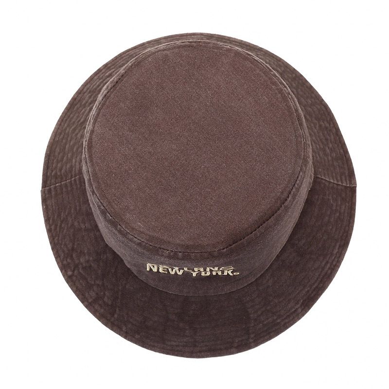 New Style Fisherman With Embroidered Versatile Letters, Trendy Summer Outdoor Sunshade And Sun Protection Hat For Women_voghion.com