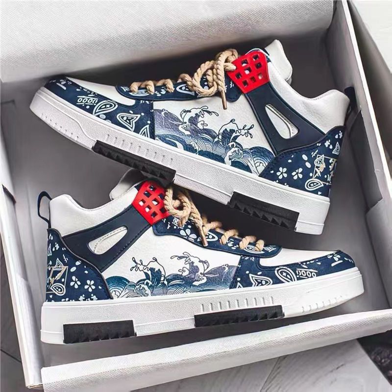 Scarpe da ginnastica alte estive nuove da uomo, versatili, sportive, per adolescenti, design di nicchia, alla moda_voghion.com