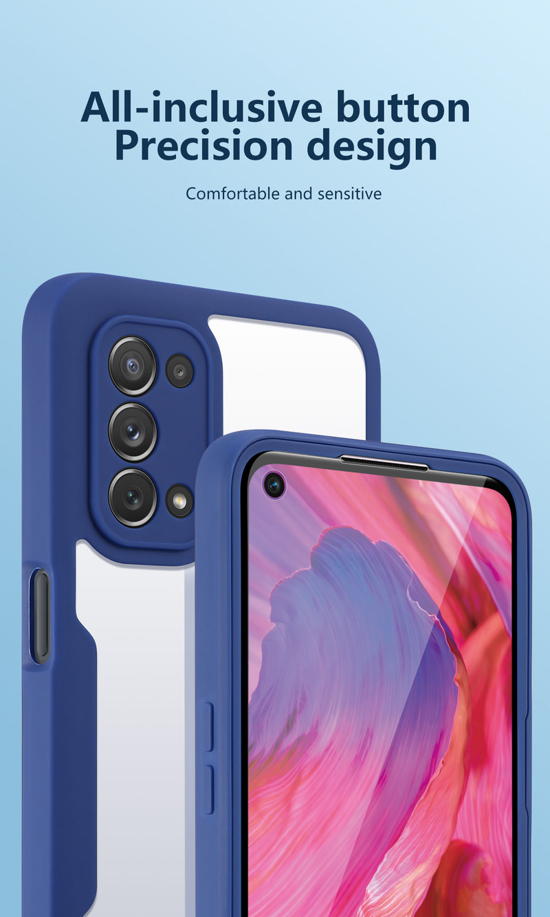 360 Full Body Double Clear Case For Samsung S22 Ultra S21 FE S22 Plus Shockproof Cover Galaxy A52S A53 A73 M52 A13 A33 5_voghion.com