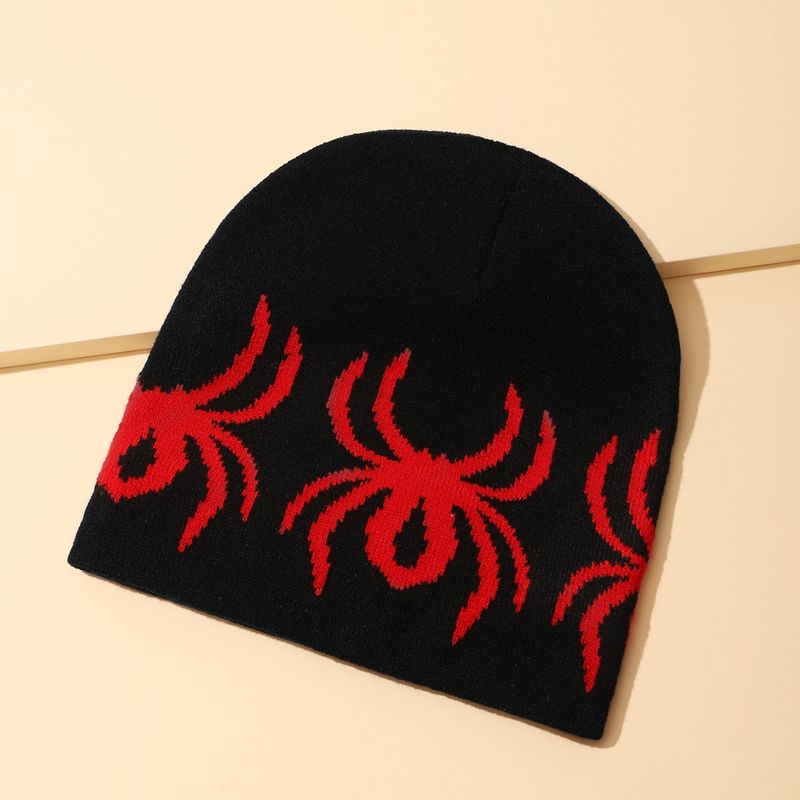 Koreanische Strickmütze mit Spinnenmuster – Trendige, warme und lässige Mütze für Outdoor-Aktivitäten und Reisen._voghion.com