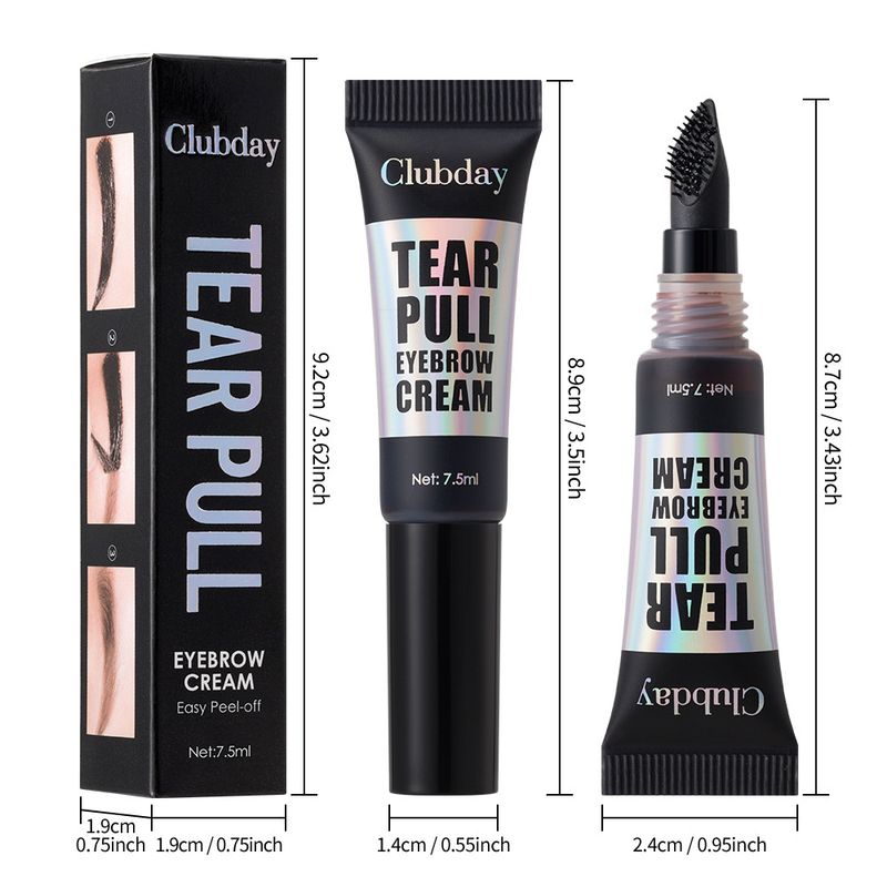 Koparılabilir Jel Soyulabilir Kaş Kremi Büyük Fırça Başlığı Kolayca Soyulabilir 4 Renk Mevcuttur_voghion.com