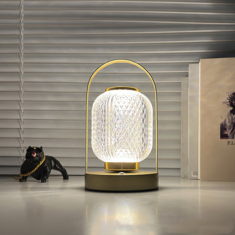 Lampe de Table Portable créative, tête de lit, Rechargeable, rétro, pour Bar, chambre à coucher, décoration de Camping en plein air, veilleuse_voghion.com