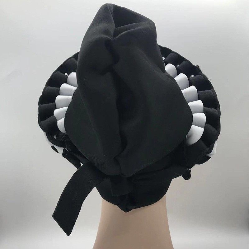 Afrikanische Kapuzenkappe. Verstellbare, farblich anpassbare afrikanische Patchwork-Raumschicht-Kappe_voghion.com