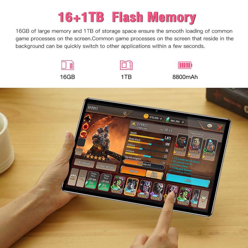 Tab Ultra 3G Call Android Smart Tablet 10.1 Inch 4GB + 128G_voghion.com
