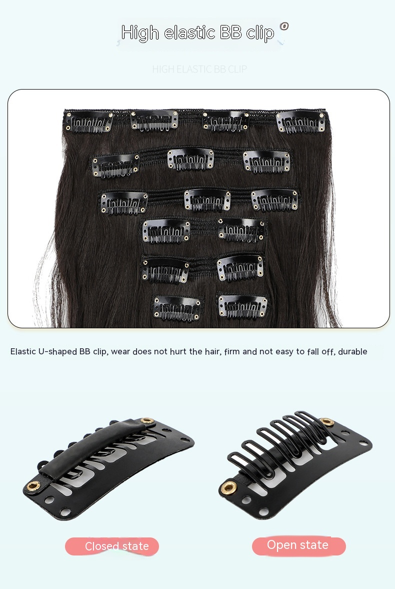 Hot Selling New Wig Extensions with Large Wavy Long Curly Hair and BB Clip Style Wig Patches_voghion.com