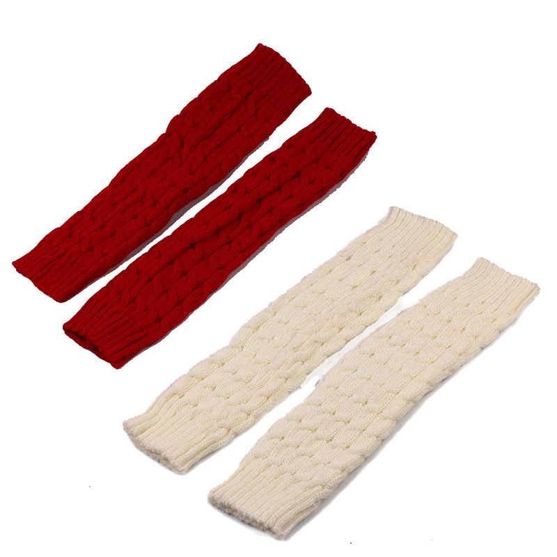 Grobe Wollsocken, Beinwärmer, gestapelte Socken im koreanischen Stil, gestrickte Beinabdeckungen für Herbst und Winter, grenzüberschreitende, achtstellige, gedrehte Beinschutzstiefel_voghion.com