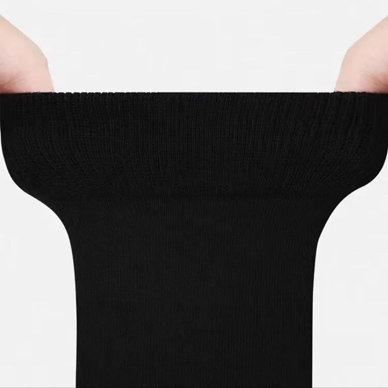 10 Paar Wadensocken für Herren Schwarze Business-Halbschaftsocken für Abendschuhe mit hohem Beinausschnitt Sportstrümpfe_voghion.com