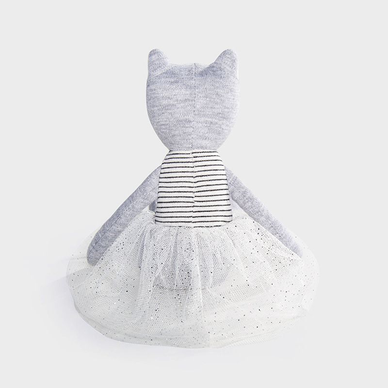 Stuffed Plush Animals Doll Soft Life New Gray Gauze Cat Doll Baby Companion Plush Toy Cute Kitten Doll_voghion.com