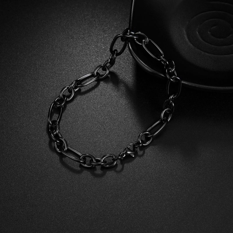 Bracciale da uomo in acciaio inossidabile con catena cubana intrecciata in stile punk hip hop 2024, nuova moda_voghion.com