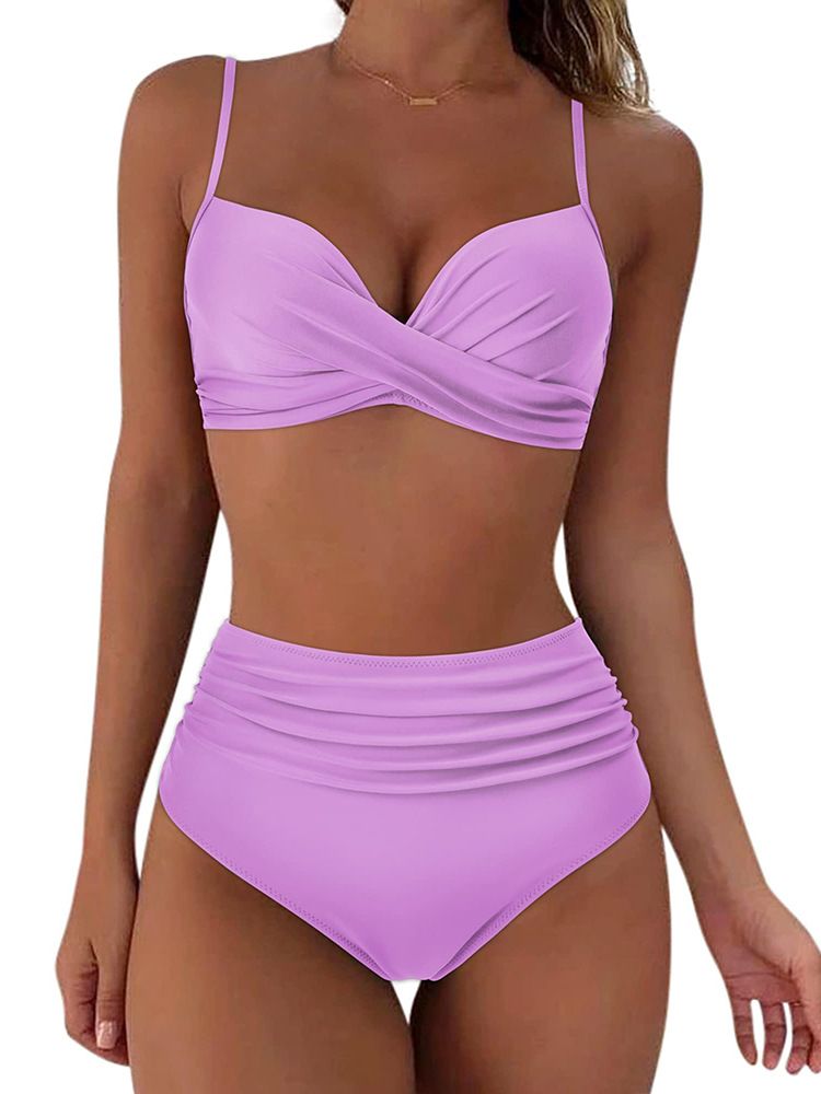 Vêtements pour femmes Maillot de bain deux pièces Maillot de bain bikini sexy Maillot de bain deux pièces pour vacances à la plage_voghion.com