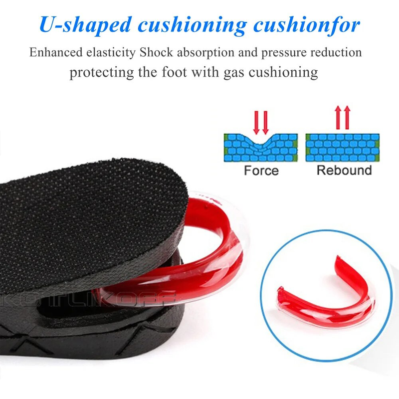 KOTLIKOFF Invisible Height Increase Insole Adjustable 2 Layer 3CM/4.5CM Air Cushion Pads Elevator Soles Insoles Inserts_voghion.com