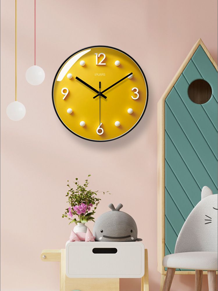 Yipula 7298 Orologio al quarzo silenzioso semplice e moderno, creativo, alla moda, nordico, per soggiorno, camera da letto, decorazione_voghion.com