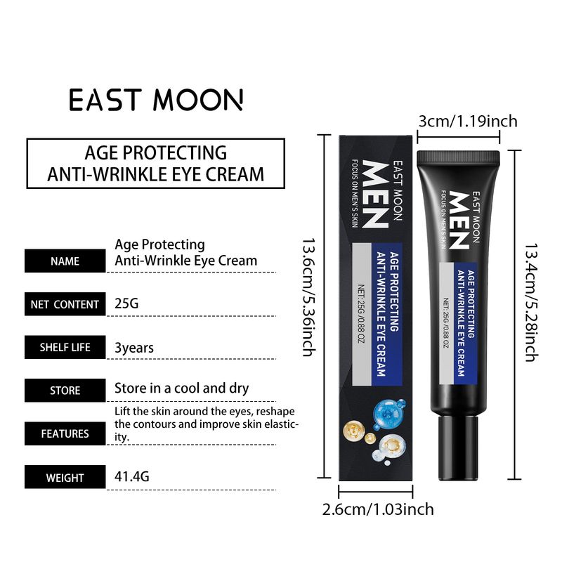 East Moon Men's Multi-Effect Light Line Eye Cream Hydrates, Reduces Eye Bags And Improves Fine Line Repair Cream_voghion.com