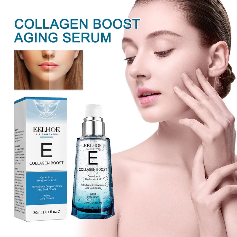 Siero viso Collagen Boost, rimozione macchie scure, rughe, anti-invecchiamento, lifting per occhi, idratante, prodotti per la cura della pelle coreana, 30 ml_voghion.com