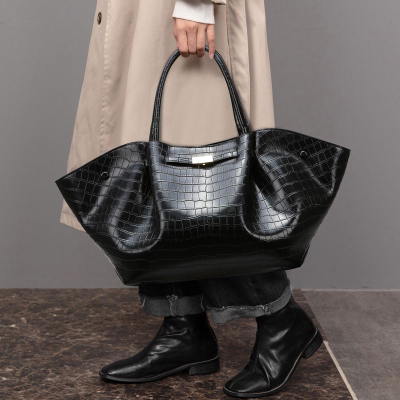 Borsa a mano in saldo, modello in pietra, capacità ala, borsa di alta qualità, texture alla moda, grande, per donna_voghion.com