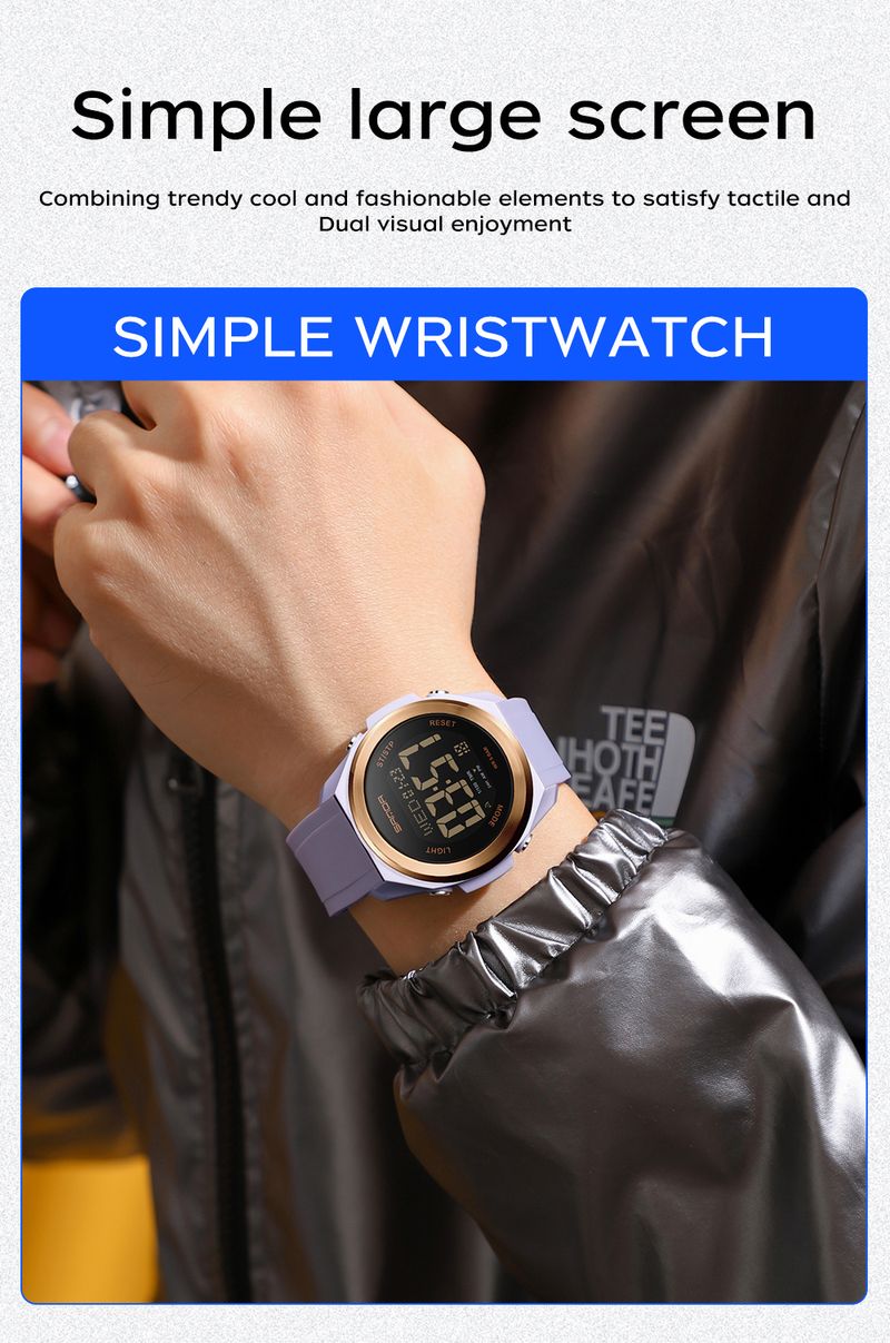 Orologio da uomo SANDA, conto alla rovescia, multifunzione, digitale, sportivo, moda, sette colori, retroilluminazione, impermeabile, da polso_voghion.com