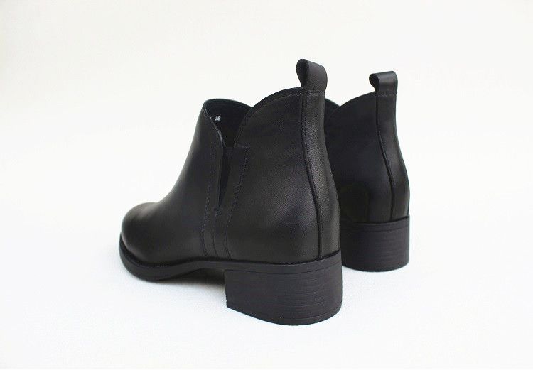 Export First Layer Cowhide All-Match Working Wear Ankle Boots_voghion.com