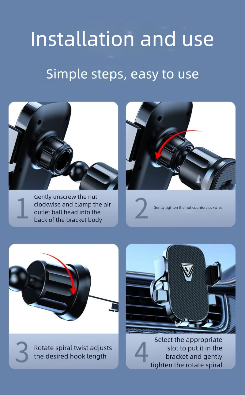 Soporte universal para teléfono (2025), para ventilación horizontal y vertical, para navegación de coche_voghion.com