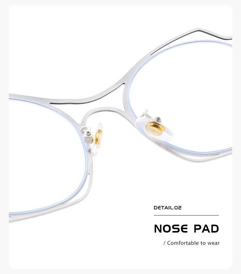 Nuovi occhiali da vista senza prescrizione, alla moda, di alta qualità, con montatura in metallo irregolare, anti-luce blu, 66052_voghion.com
