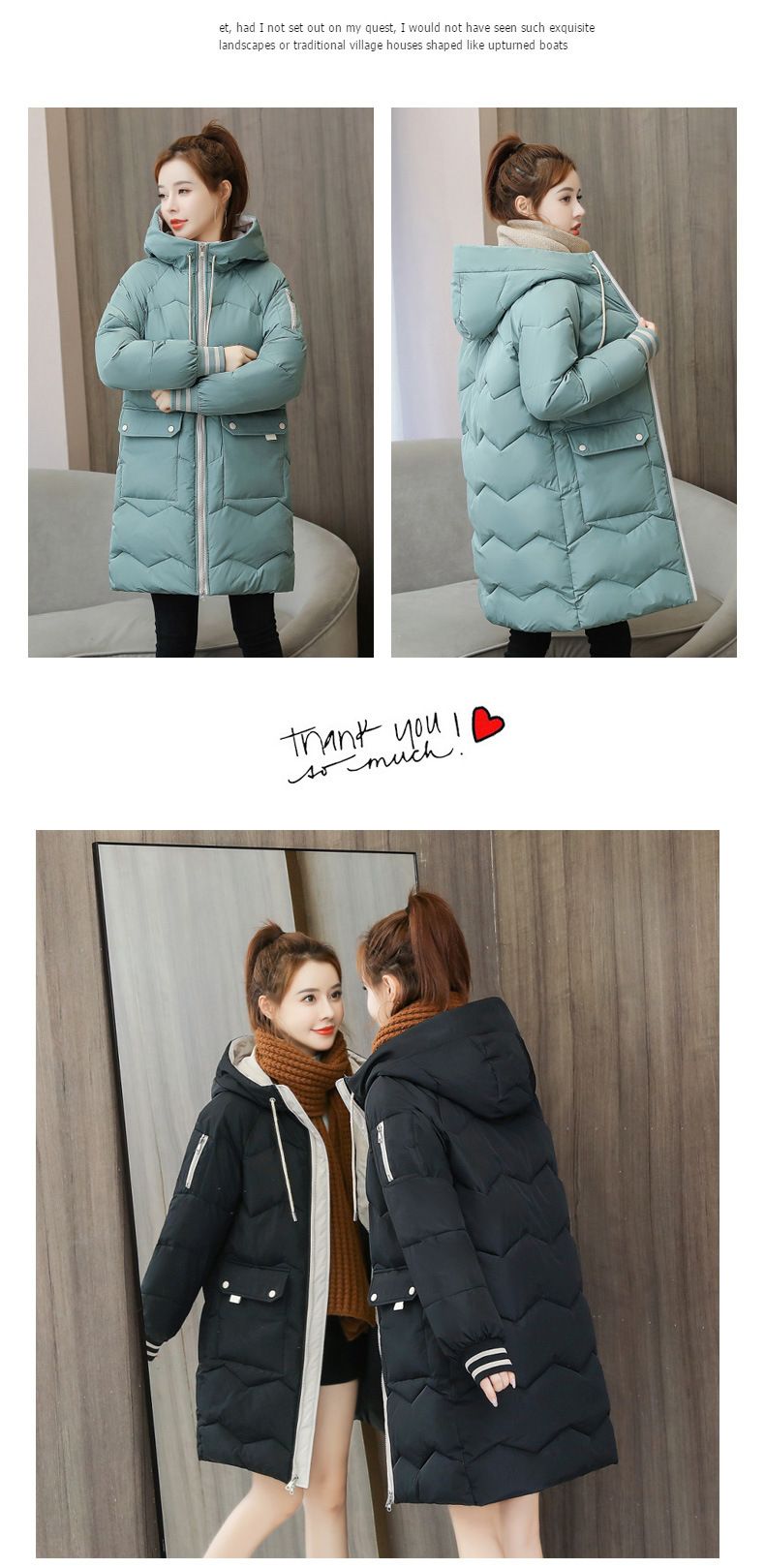 Women's Clothing Long Puffer Coat – Oversized Winter Jacket With Hood, Warm & Stylish_voghion.com