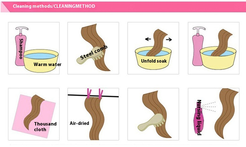 Wig with Split Bangs, Long Straight Hair Curtain, Facial Contouring, European and American Synthetic Fiber Mechanism Wig_voghion.com