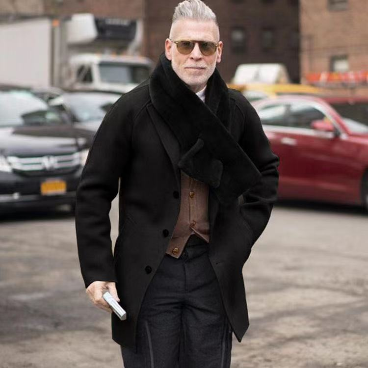 Men's clothing youth suit autumn and winter new trend solid color slim tweed coat_voghion.com