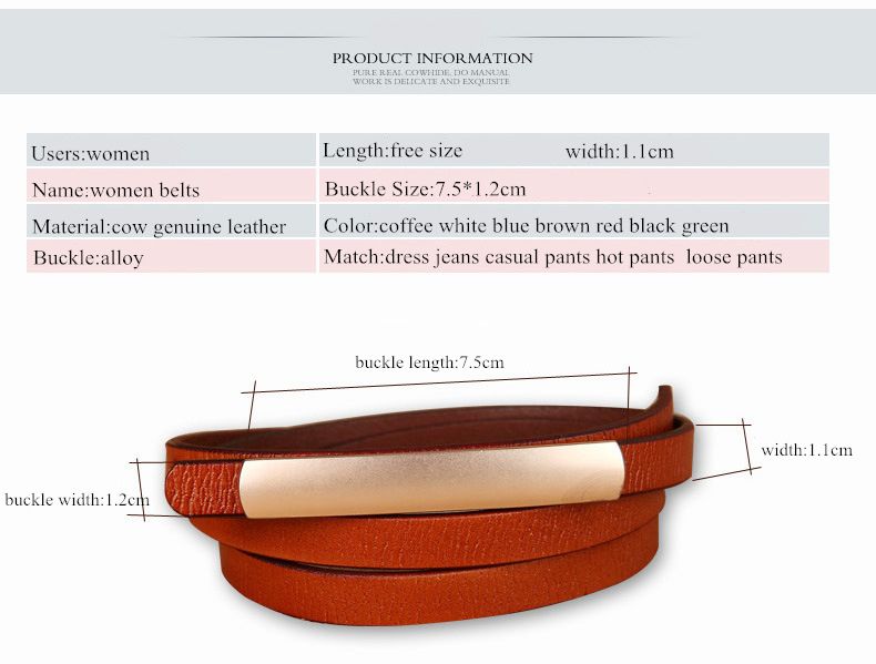 COWATHER Exquisito estilo de moda cinturones de mujer cuero de vaca enuine hebilla de aleación de alta calidad nuevo diseño gratis_voghion.com