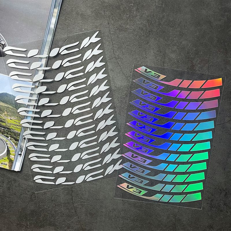 Suitable For Honda Click Series V2/V3 Waterproof Reflective Wheel Stickers, Modified Motorcycle Personalized Decoration_voghion.com