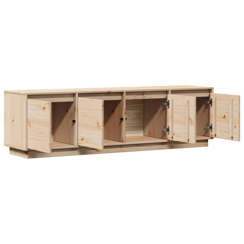 TV-Schrank 156x37x45 cm Massivholz Kiefer_voghion.com