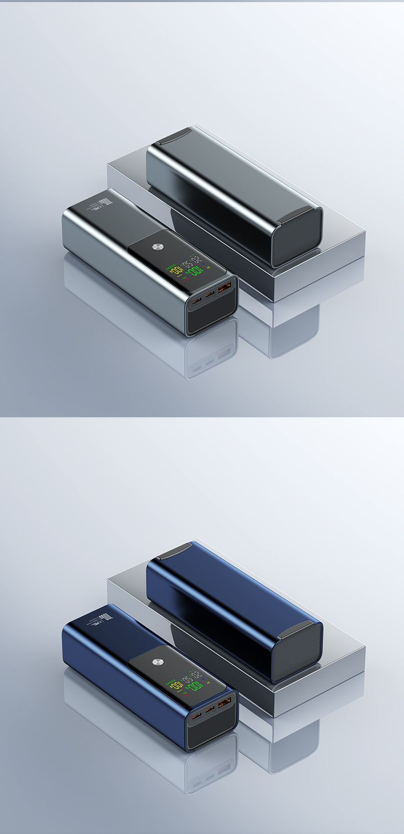20000mAh 100W PD Fast Charging Power Bank - Bidirectional Super Quick Charge For Laptop & Smartphones, High Capacity Portable Charger_voghion.com