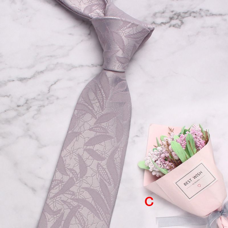 Cravatta a foglia stretta da 7 cm, modello piccolo, per uomo e donna, versione coreana, disponibile in magazzino._voghion.com