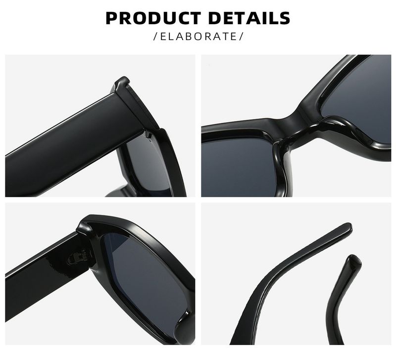 Polygonal Cat Eye Sunglasses - Personalized Stitching & Gradient Color (2025 Trendy INS Style, Fashion)_voghion.com
