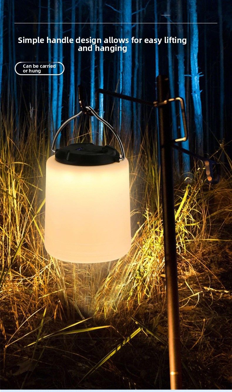 Rechargeable Camping Atmosphere Long Battery Life Super Bright Portable Light Lantern Night Market Stall Lamp_voghion.com
