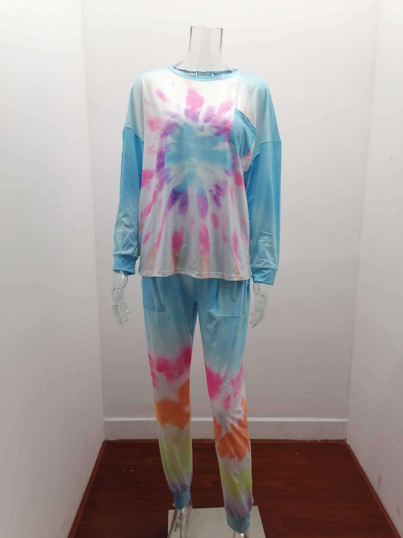 Costum de damă cu pantaloni casual în culoare uni_voghion.com