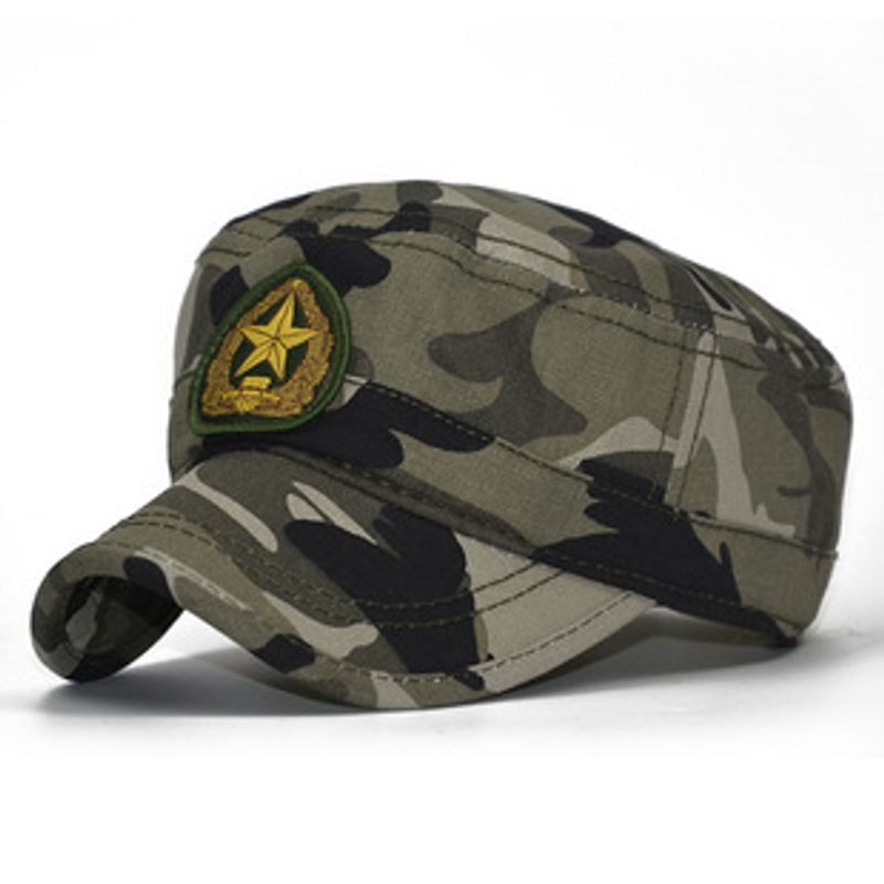 Cappellini da baseball unisex a righe mimetiche US MARINES piatti all'aperto_voghion.com