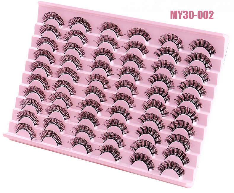 Lash extension set 30 pairs of false eyelashes Daily curling eyelashes thick natural fiber eyelashes_voghion.com