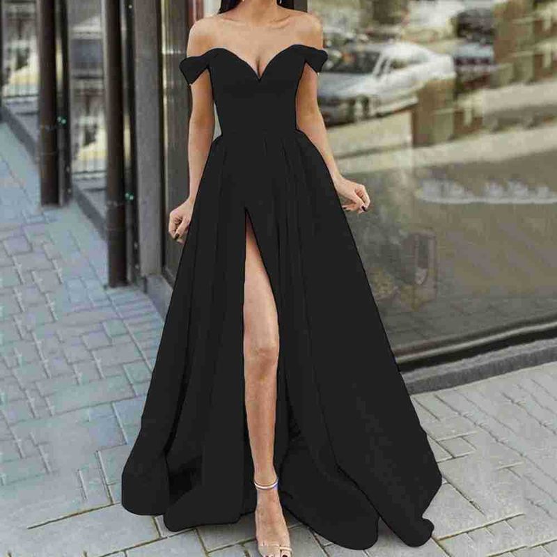 Women's evening dress new summer hot sale sexy slim forged dress deep v host dress_voghion.com