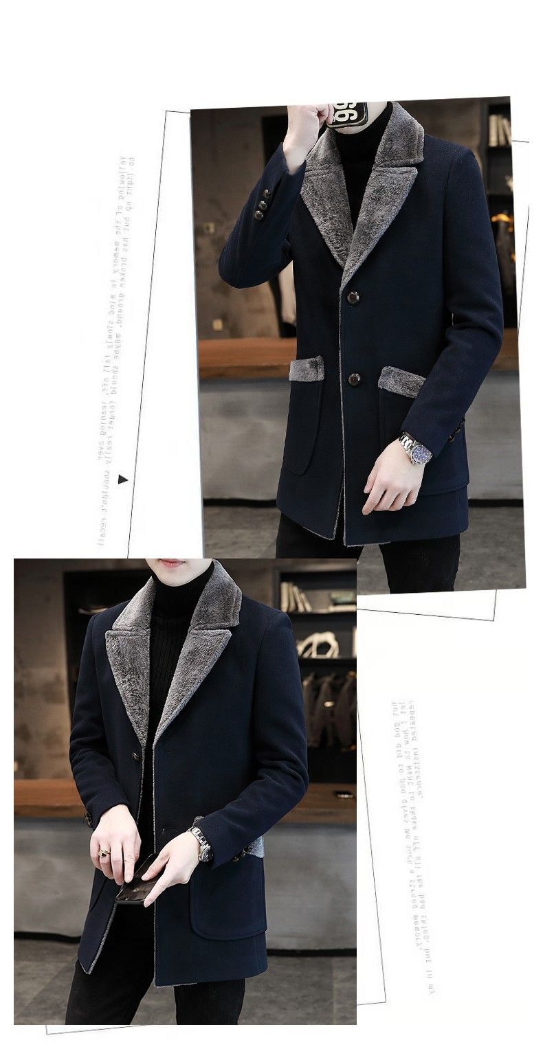Japanese And Korean Style 22 Autumn Winter New Men's Shearling Coat Small Blazer_voghion.com