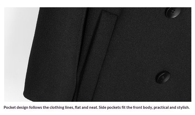 Hue Hue 2025 High-End 100% Double-Sided Premium Woolen Jacket Men's Over-Knee Wool Coat Wholesale_voghion.com