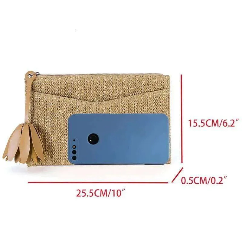 Designer 3Pcs Clutch Taschen Sommer Frauen Stroh Urlaub Große Kapazität Kreuz Reisetasche_voghion.com