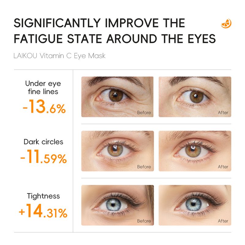 Máscara labial e para os olhos Laikou, 8 conjuntos de 5 peças, máscara hidratante para os lábios e para os olhos_voghion.com