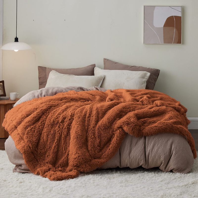 Coperta di peluche per divano, morbida, calda, confortevole, in pelliccia sintetica, per divano e letto, doppia faccia._voghion.com