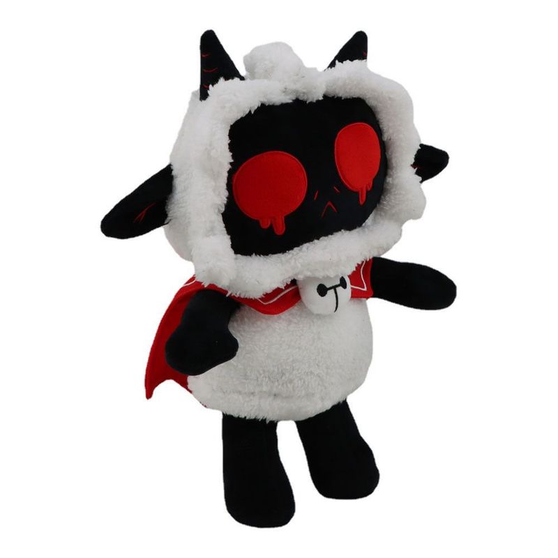 And Cuddly Soft Cult Of The Lamb Black Lamb Plush Toy Fans Game For_voghion.com