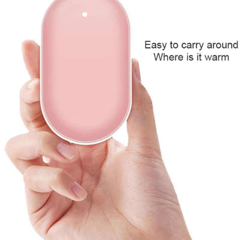 Portable Rechargeable Pocket 2-in-1 Function USB Charging Heater Hand Warmer Large Capacity_voghion.com