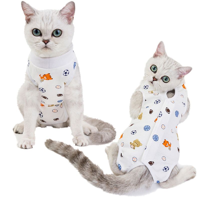 Combinaison rayée en coton Kawaii pour chien, vêtements pour petits chiens, motif dessin animé, pyjama pour chien, chihuahua, chaton, chiot, chemise pour chien_voghion.com